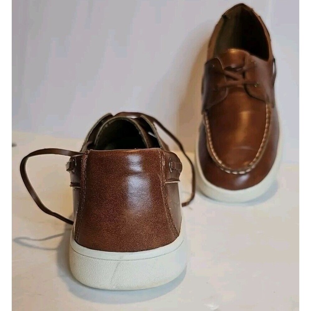 Livergy BROWN LACE-UP Boat Shoes Men Size 10 EUC - Picture 7 of 10